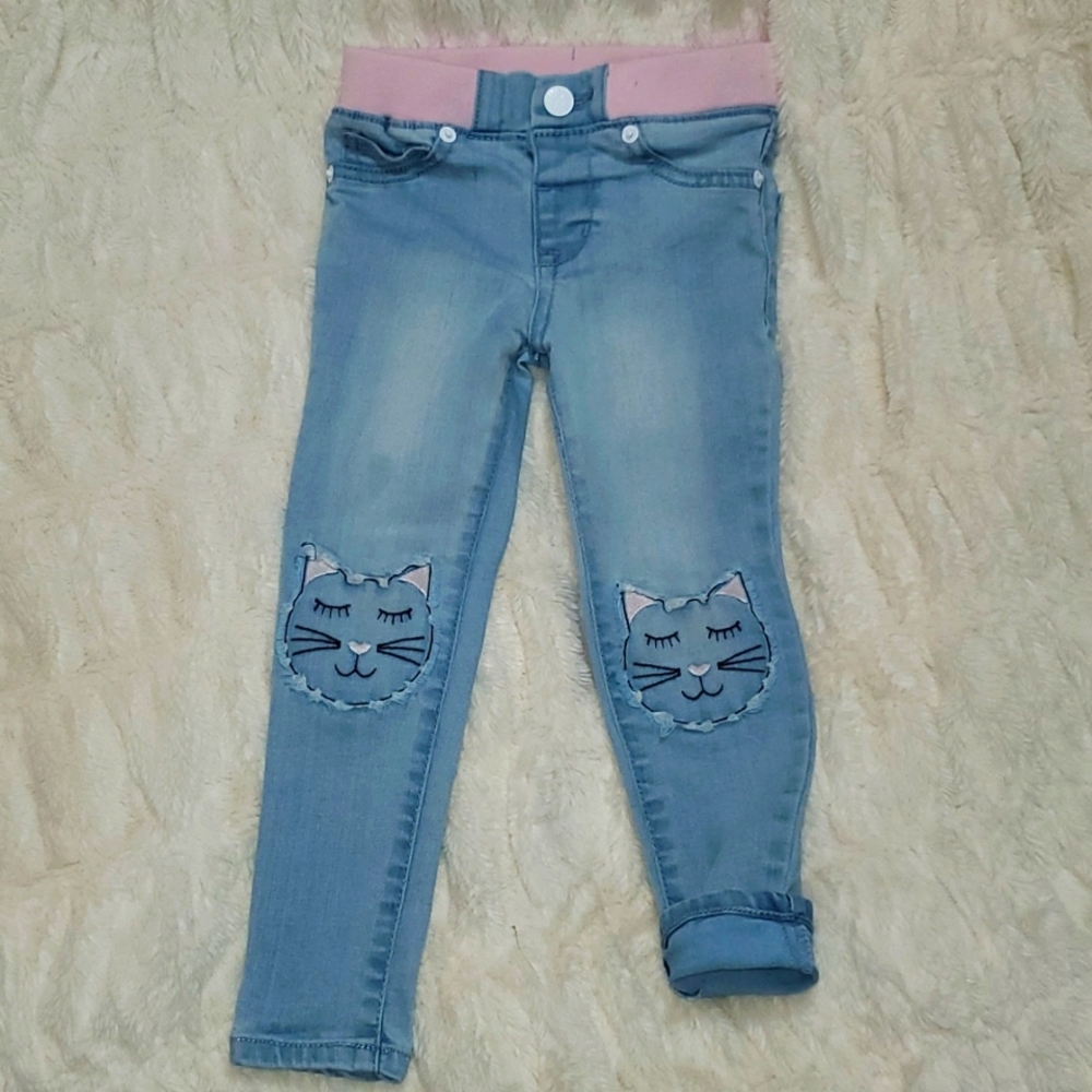 Cat and Jack kitty knee jeggins